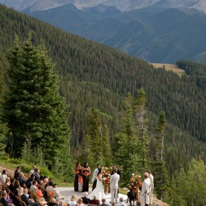 Aspen Mountain Wedding deck photo