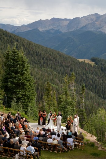 Aspen Mountain Wedding deck photo